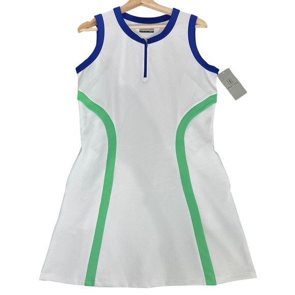 NWT PGA TOUR Women's Colorblock Sleeveless Golf Dress‎ With Pockets,Medium - Picture 3 of 15